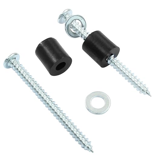 24 Set Pegboard Mounting Kit Screws Spacers Washers for Wall | 72-Piece Fits 1/8 And 1/4 Inch Pegboards, Steel Hardware Resist Deforming, Rubber Spacers Support Wood Concrete Walls