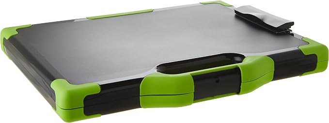 Officemate Carry All Clipboard Storage Box,Letter/Legal Size,Black & Green (83325),(Pack of 6)