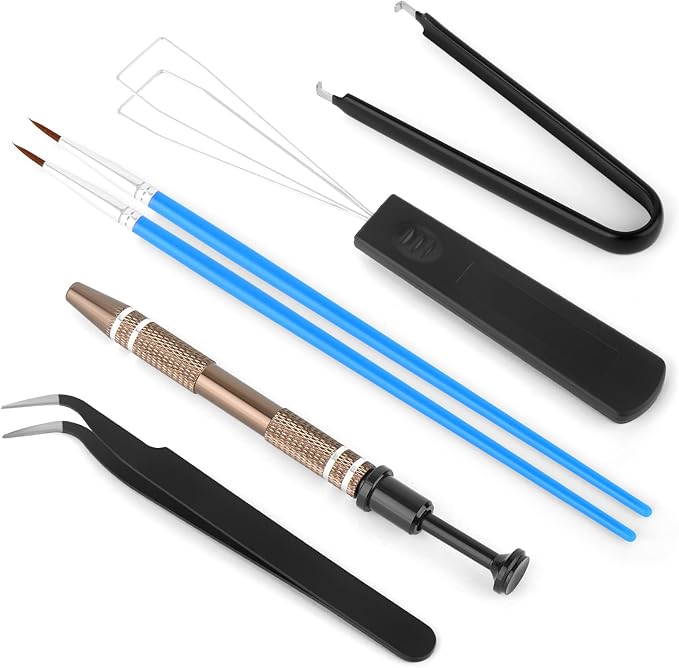 RUNJRX Keyboard Lube Kit with Tweezers,Keycap Puller,Switch Puller,4-Claw Grabber,Lube Pen for Custom Keyboard, Keyboard Lube Tools