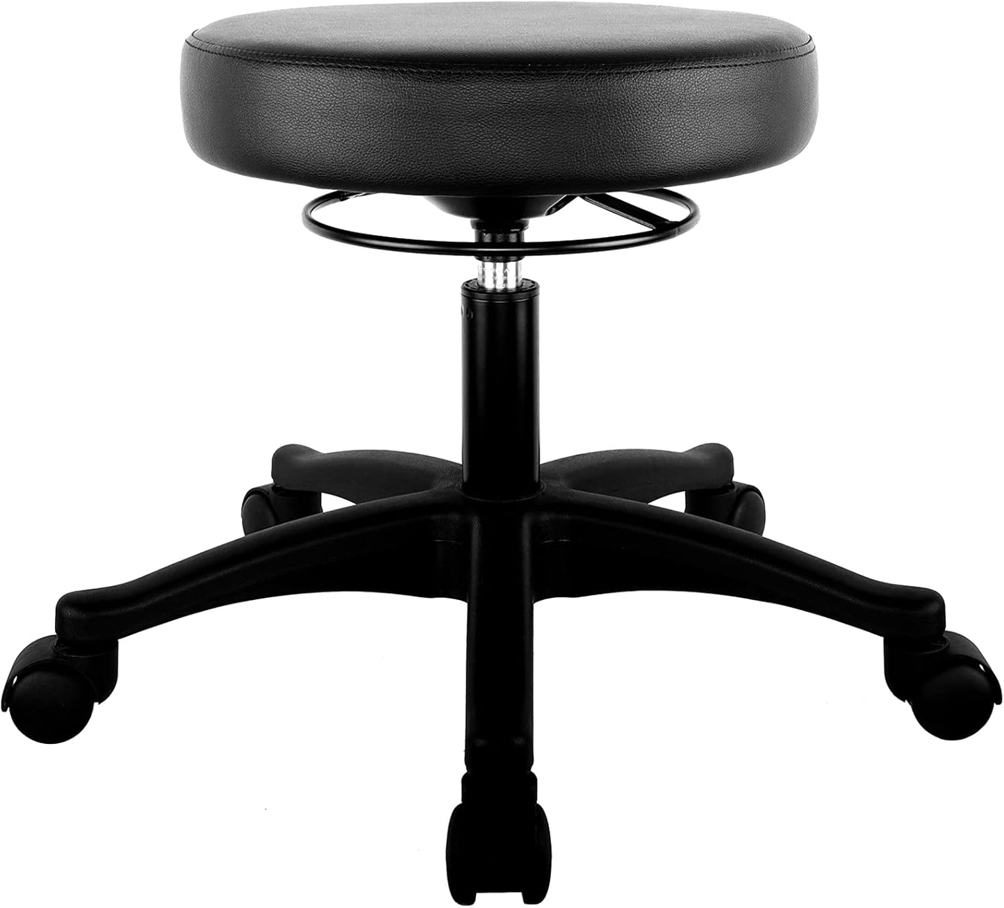 TAKE UR SEAT® 15" Table Height Adjustable Round Seat Stool Heavy Duty Built and Shipped Within 24 Hours, Spa, Medical, Lab (Standard Caster)