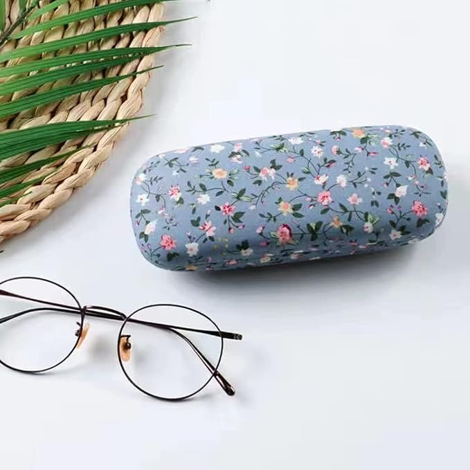 PERFECTSIGHT Hard Shell Eyeglasses Case, Kawaii Protective Glasses Case for Kids, Cute Eyeglass Case for Women Men Girls