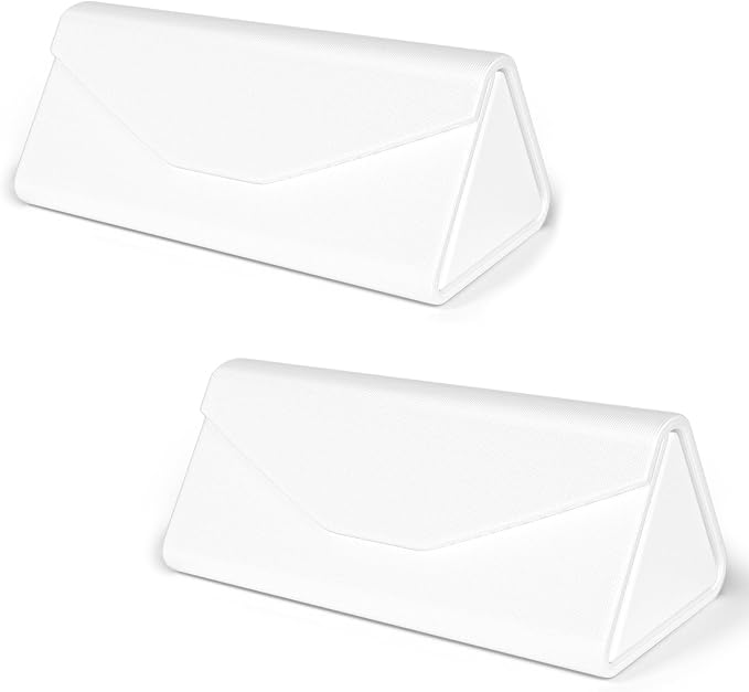 Sunglasses Case, Foldable Glasses Case, Magnetic PU Leather Hard Shell Folding Eyeglass Holder Box, Collapsible Unisex