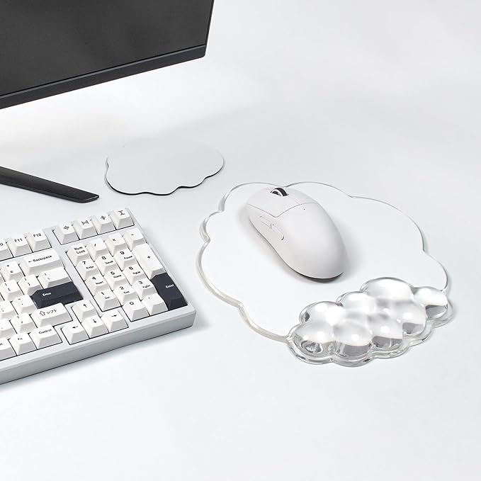 Cloud Mouse Pad with Wrist Rest Support, Erogonomic Mousepad for Office | Cooling Comfort Pain & Fatigue Relief Easy to Clean Office Accessories