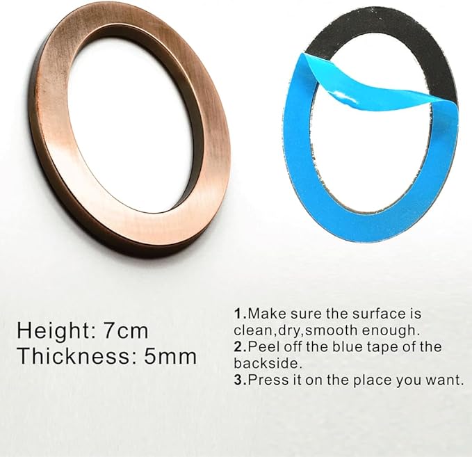 20 Pack Mailbox Numbers 0-9, 2 Inch High, House Numbers Door Address Appeal Stickers for Apartment, House, Room, Office, Cars, Trucks, Plating Process Number Sign Bronze