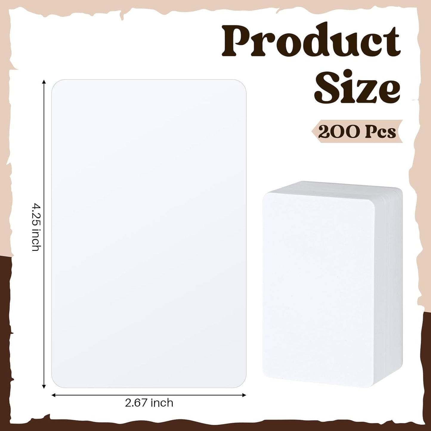 Zomiboo 200 Pieces Tall Trading Card Dividers, Plastic Trading Card Page Dividers for Games Sports Baseball, 2.7 x 4.2 Inch