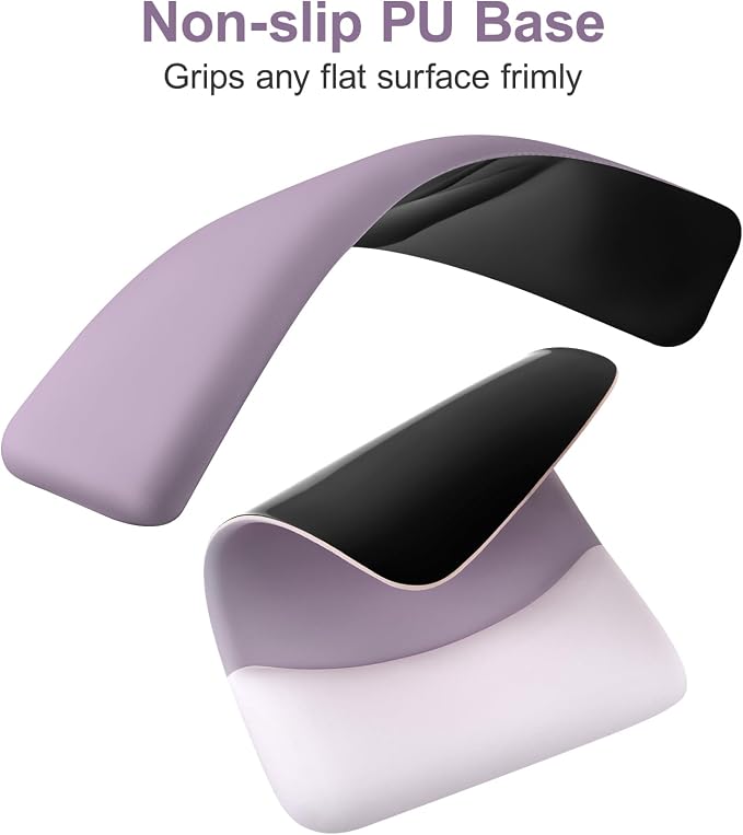 MOSISO Keyboard Mouse Pad Set, Large Gaming Mouse Pad&Keyboard Wrist Rest | Rectangular Mousepad with Wrist Rest&Coaster, Ergonomic Non-Slip&Easy Typing Pad with Curved Silicone Lining, Purple