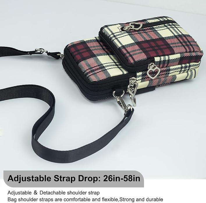 Small Crossbody Bag for Women - Mini Phone Purses with Crossbody Strap and Wallet - Nylon Arm Bag