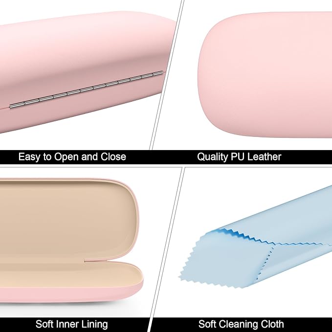 Eyeglasses Case, Hard Shell Protective Case for Glasses, Unisex for Women Men