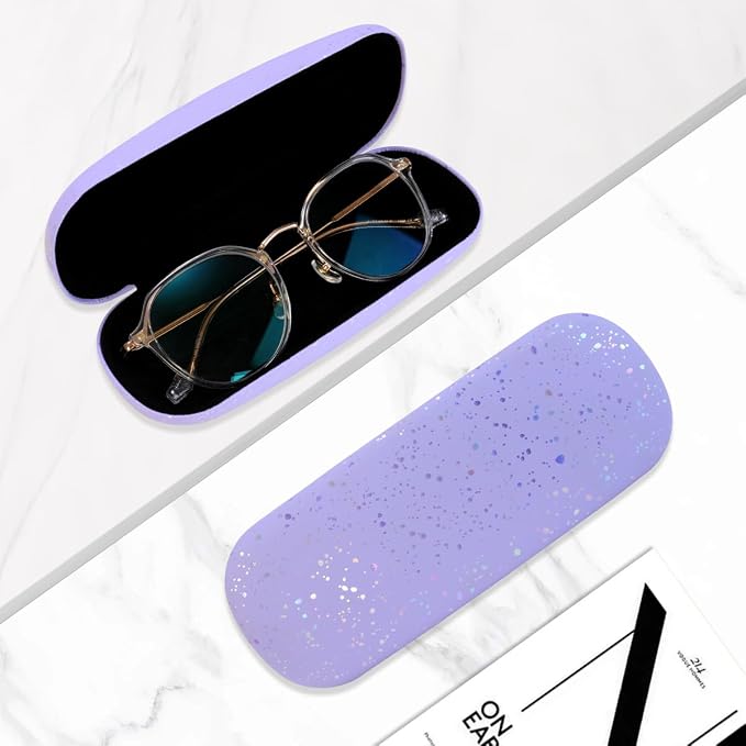 PERFECTSIGHT Hard Shell Eyeglasses Case, Kawaii Protective Glasses Case for Kids, Cute Eyeglass Case for Women Men Girls