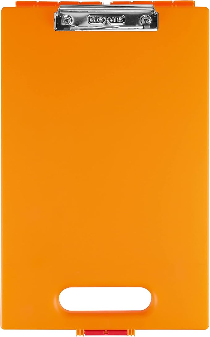 Dexas Clipcase Storage Clipboard with Handle, Orange