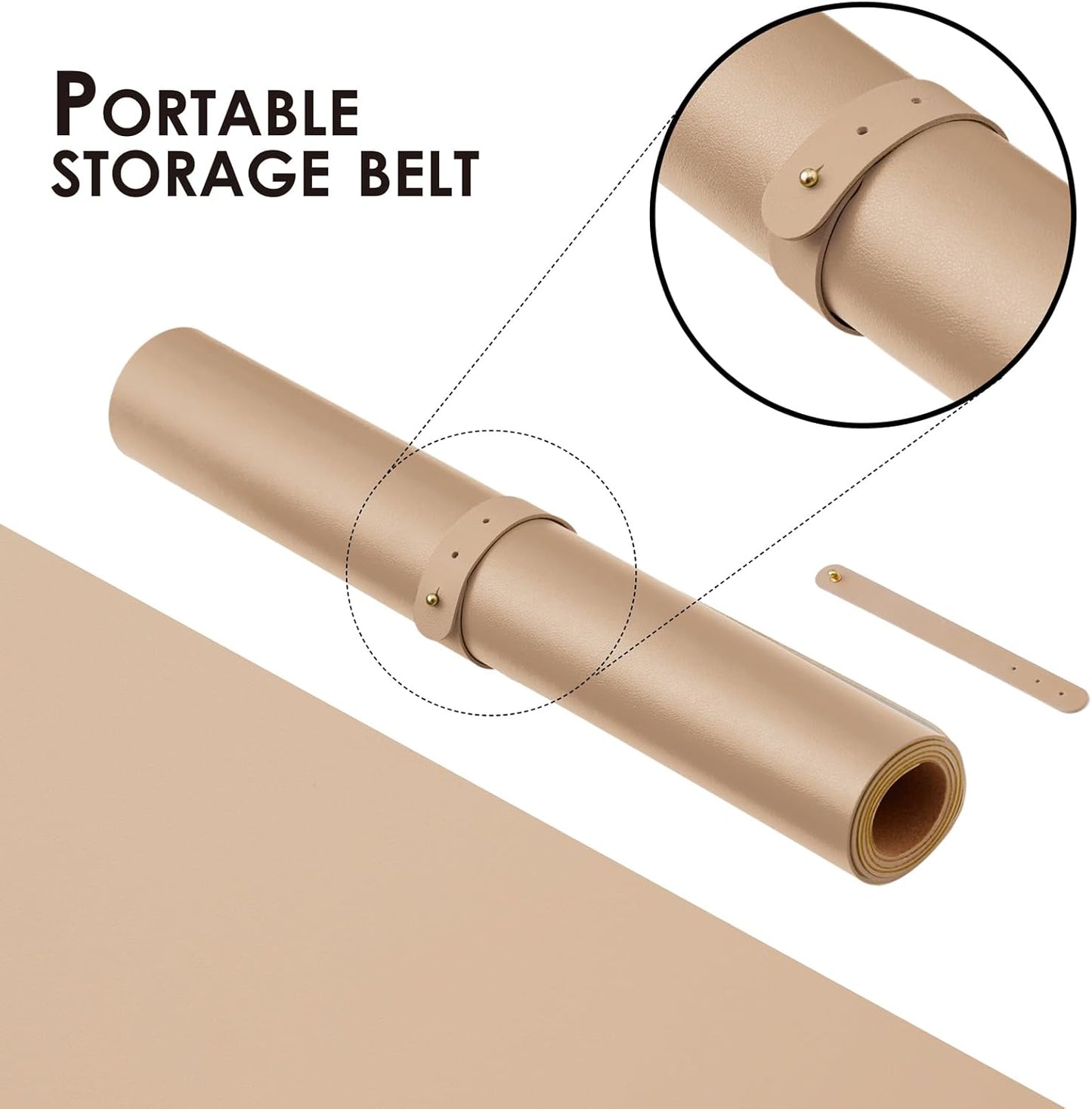 Cork Apricot Desk Mat - Dual-Sided Desk Pad for Office and Home - Desk Organization and Accessories - Ideal for Large Mouse Pad and Desk Mats on Top of Desks(31.5"x 15.7")