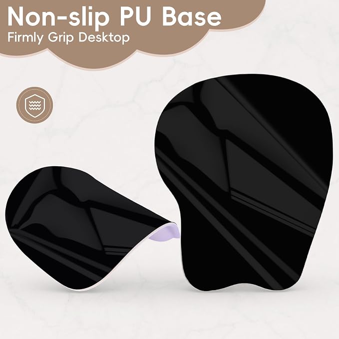 Ergonomic Mouse Pad,Non Slip Mousepad Wrist Rest Support for Office, Computer, Laptop & Mac(A-Light Brown)