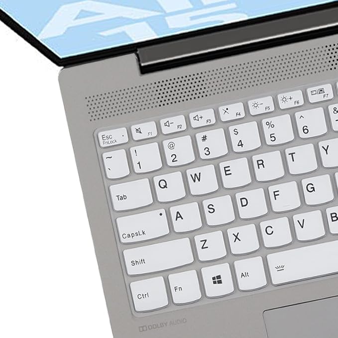 Keyboard Cover Skin for Lenovo Ideapad 5 15IIL05 15.6" /Ideapad Flex 5 15IIL05 /Ideapad Slim 7 15 15.6" |New Lenovo Flex 5 15 15.6 US Layout Keyboard Protective Cover Skin -White