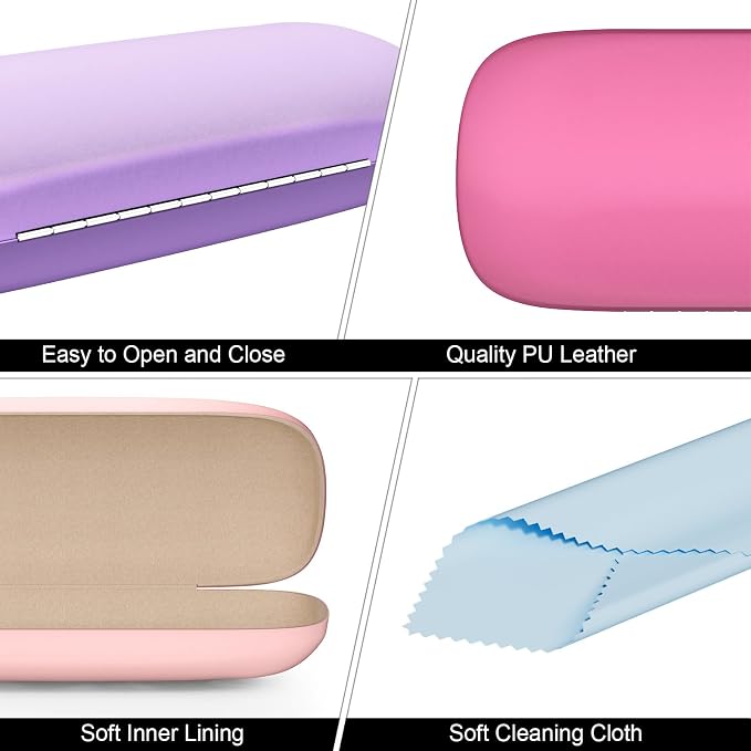 Eyeglasses Case, Hard Shell Protective Case for Glasses, Unisex for Women Men