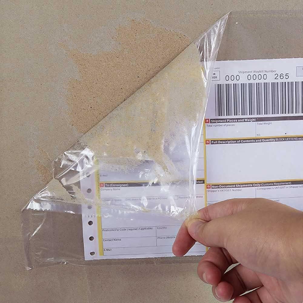 7.5'' x 5.5'' Packing List Pouches, Shipping Label Envelopes Clear Adhesive Top Loading Packing List - 1000 Packs