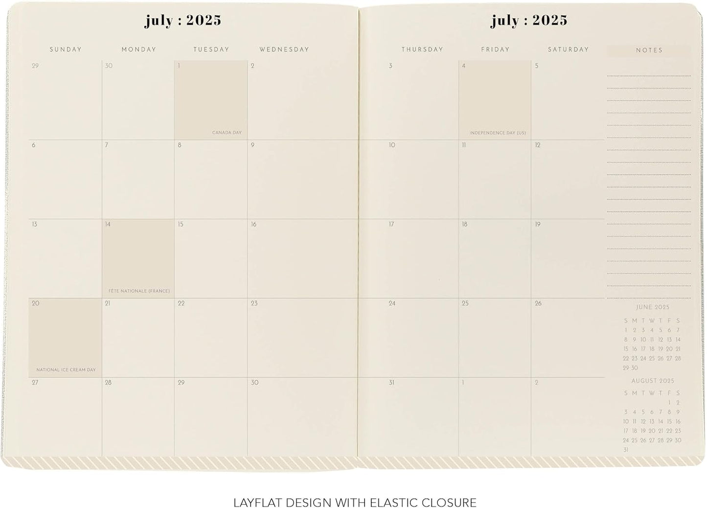 18 Month Planner/Calendar by Graphique, July 2025 – Dec. 2026 Strawberries Monthly Planner, Holidays, Notes Pages, 8” x 10”