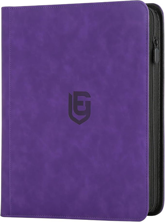 1024 Pocket Card Binder,16 Pocket Trading Card Binder，Side Loading Collectible Card Albums for MTG, for TCG Football, Sports, Game Cards Purple