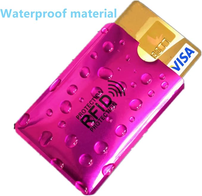 Schembo 16 RFID Blocking Sleeves Set (12 Colorful Credit Card Protector RFID Blocking Sleeve & 4 RFID Passport Holder). Effectively Protect Your Credit, Debit, and ID Cards From Electronic Theft.
