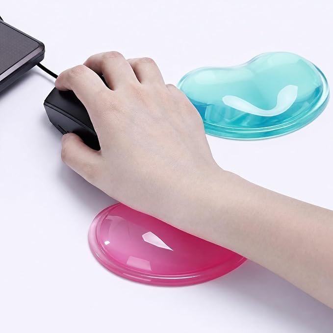 Ergonomic Gel Wrist Rest for Mouse, Computer Mouse Wrist Support for Arm Pain Relief, Heart-Shaped Cute Hand Wrist Cushion for Home and Office Working Gaming Anti-Fatigu