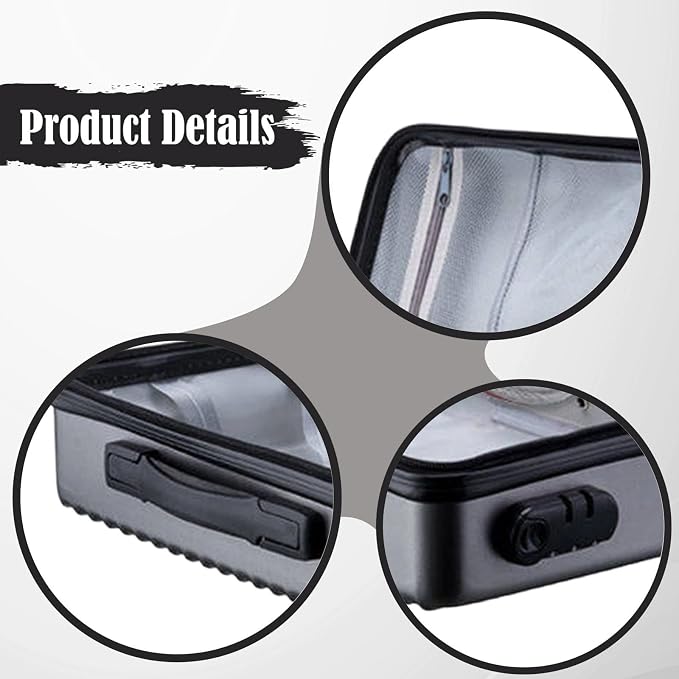 Fireproof Document Box, Secure Storage, Waterproof Briefcase, Sturdy Storage Bag for Contracts, Outdoor, Gray