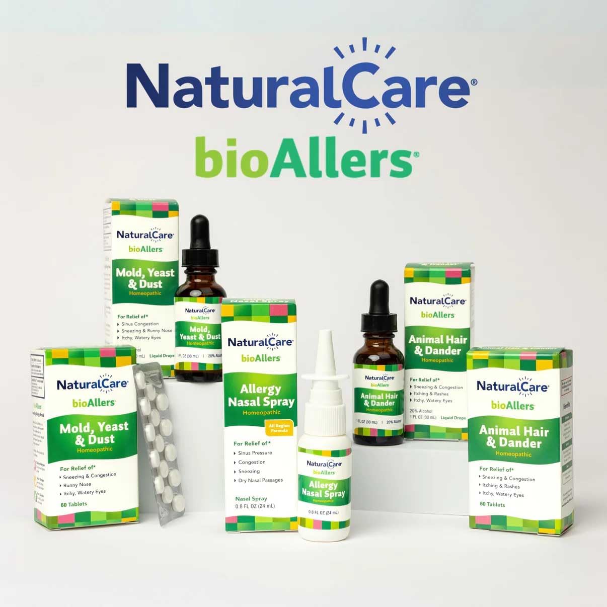 NaturalCare Homeopathic Allergy Nasal Spray by bioAllers, 1 Fl Oz | May Help Relieve Sinus Pressure, Congestion, Sneezing, Runny Nose & Itchy, Watery Eyes