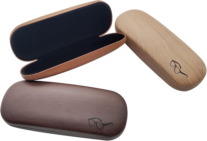 HSYMQ Hard Shell Glasses Case, Eye Glass Carry Case for Men Women, 3 Pack Eyeglass Sunglasses Cases