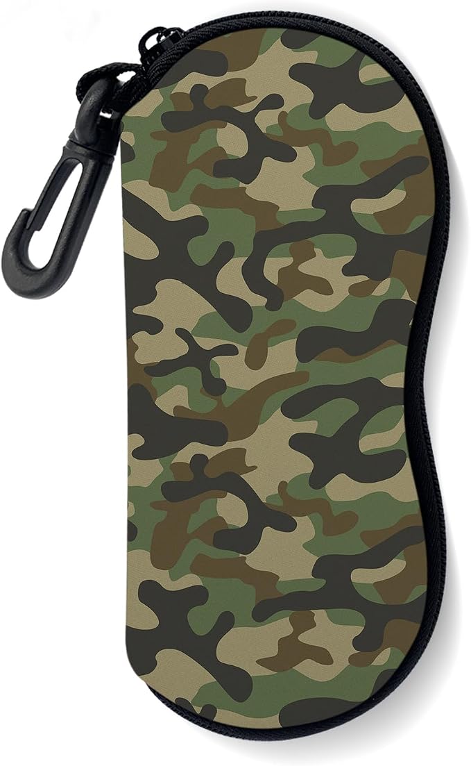 Sunglasses Soft Case, Ultra Light Portable Neoprene Zipper Glasses Case for Men Women