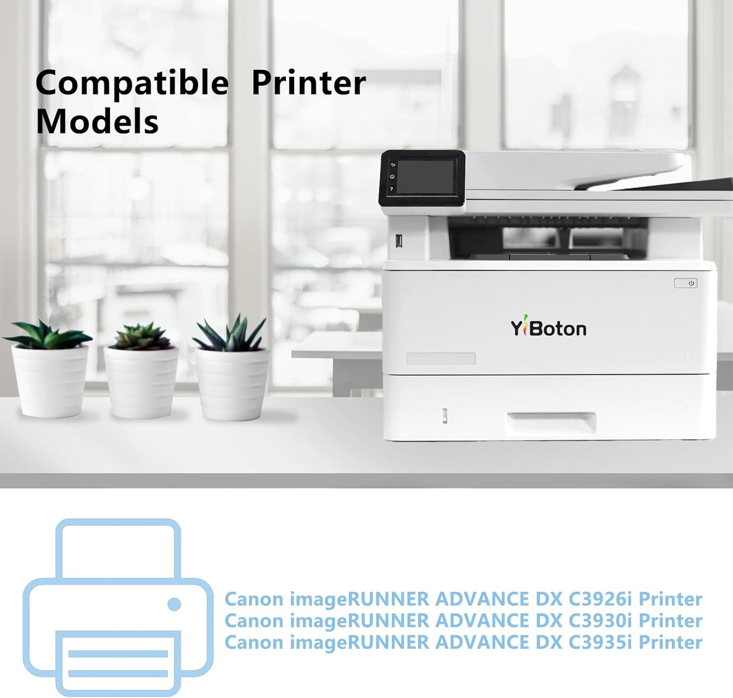 High Yield GPR66 GPR-66 GPR 66 Toner Cartridge Compatible for Canon GPR66 GPR-66 imageRUNNER Advance DX C3926i DX C3930i DX C3935i Printers (5753C003AA 5754C003AA 5755C003AA 5756C003AA)