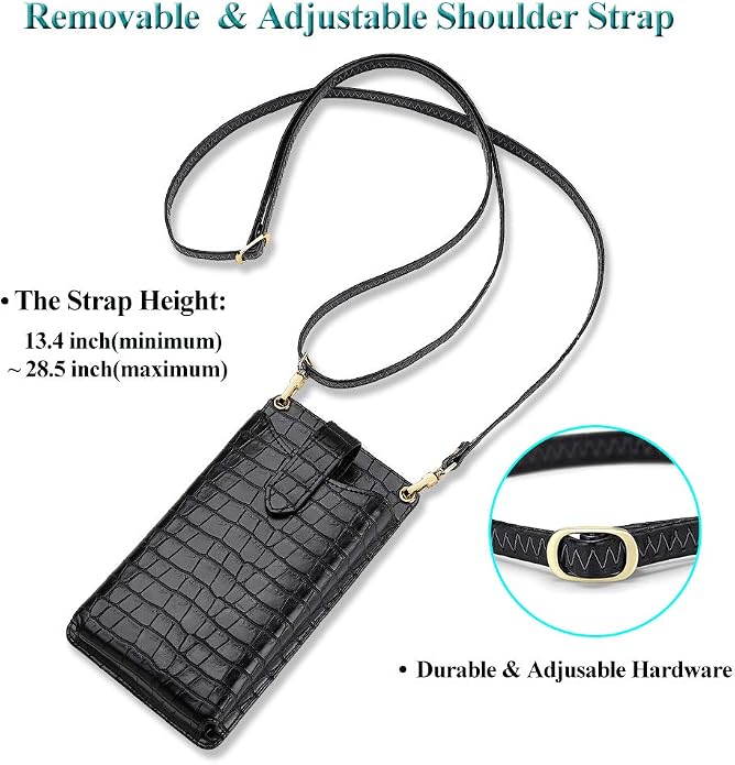 Peacocktion Small Crossbody Cell Phone Purse for Women, Lightweight Mini Small Crossbody Bags for Women with Card Slots