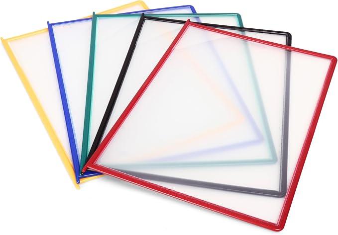 Tarifold Wall Mount Reference System, 10 Easy-Load Pockets, Assorted Colors | Tarifold Wall Mount Reference System, 10 Easy-Load Pockets, Assorted Colors