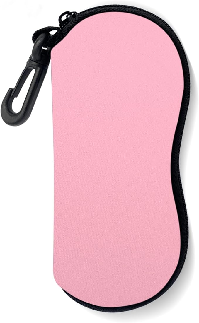 Sunglasses Soft Case, Ultra Light Portable Neoprene Zipper Glasses Case for Men Women