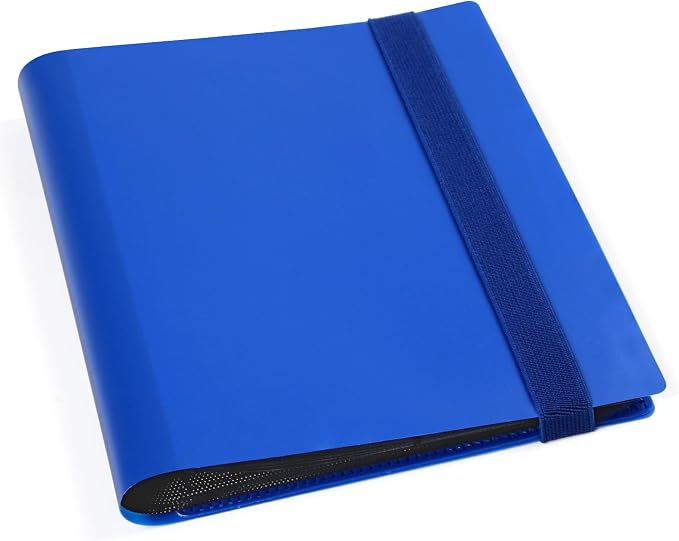 GEAoffice 4 Pocket Card Binder - Small Trading Card Collection Album Folder - 160 Side Loading Pocket Binder for TCG, MTG, Sports&Game Cards - Gifts for Card Boys (Dark Blue)