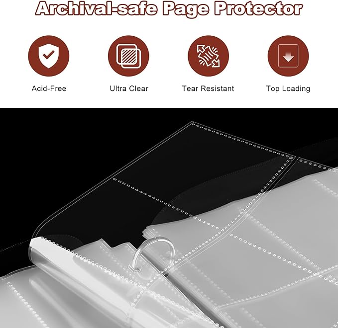 Basketball Card Binder 720 Pocket, Sports Card Binder with Card Display Design, Premium Card Holder with Sports Pattern Wristband Fit for Basketball Cards 2026