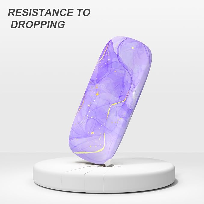 Eyeglasses Case, Portable Hard Shell Protective Case for Glasses, Eyeglass Holder Box for Women with Cleaning Cloth