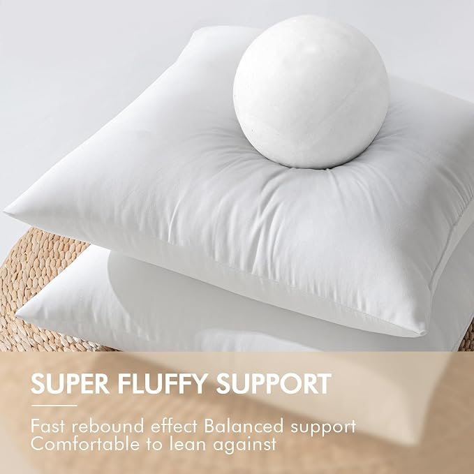 MIULEE 12x20 Inch Outdoor Pillow Insert Waterproof Decorative Throw Pillow | Rectangle Lumbar Garden Pillow Form for Patio Sofa Couch