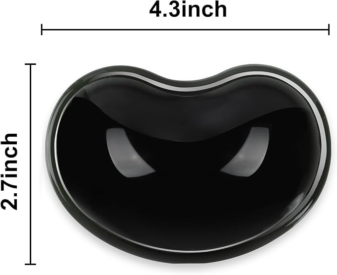 Ergonomic Gel Wrist Rest for Mouse, Computer Mouse Wrist Support for Arm Pain Relief, Heart-Shaped Cute Hand Wrist Cushion for Home and Office Working Gaming Anti-Fatigu