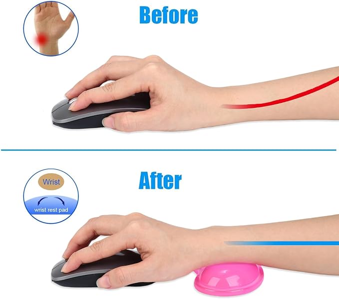 Gel Keyboard & Mouse Wrist Rest Set - Keyboard Wrist Rest Pad & Mouse Support for Office Gaming Pad Computer Laptop Ergonomic Comfortable Pain Relief- Pad Set (2 Pack)
