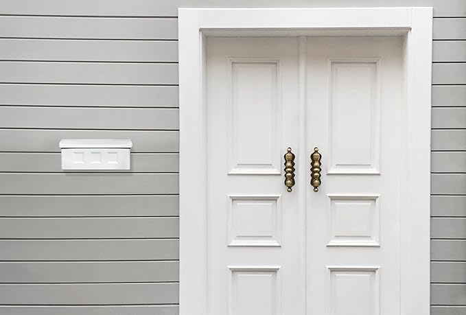 Architectural Mailboxes Wayland Galvanized Steel Wall Mount Mailbox, 2689W-10, White, Small Capacity
