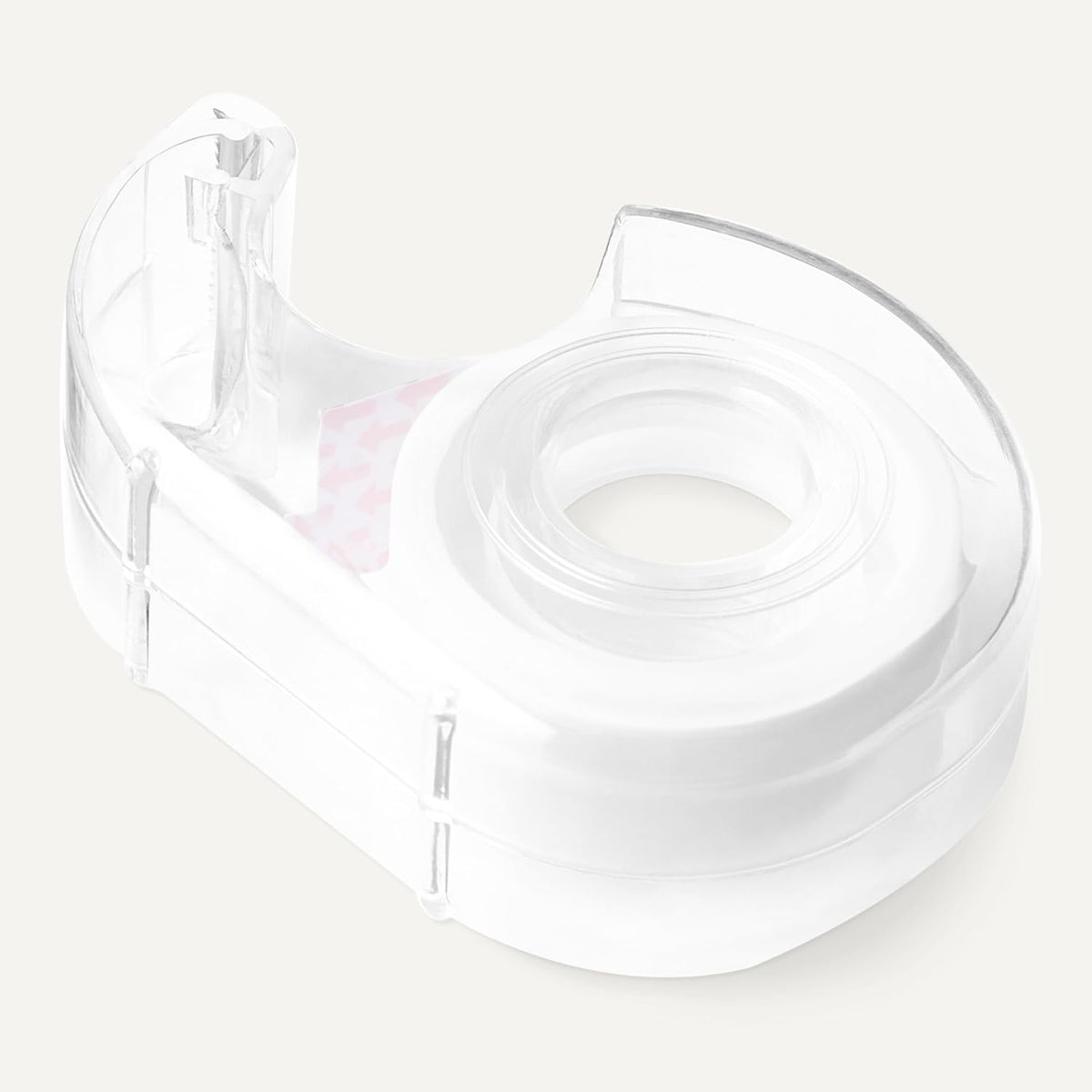 Amazon Basics Matte Finish Tape with Dispenser, Invisible Tape, 3/4" x 300"(8.33 Yards), 3-Pack, Transparent
