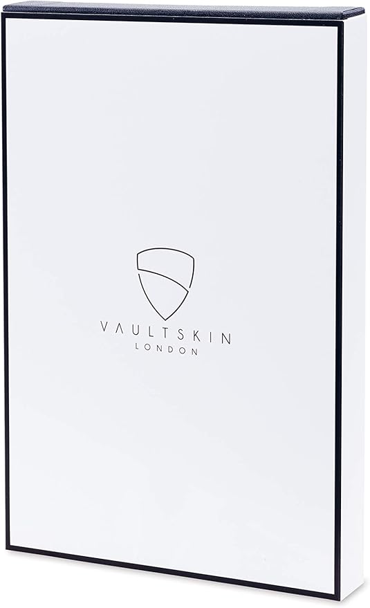 Vaultskin KENSINGTON Passport Holder for Travel, RFID Wallet (Brown) | Slim genuine leather book cover, small case for men and women, inner sleeve, cards, cash, scan blocking protection, gift box