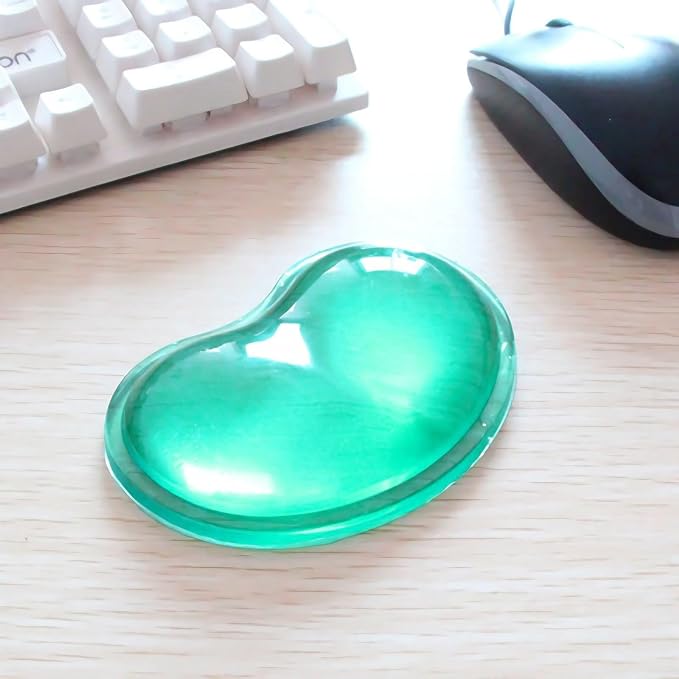 Ergonomic Gel Wrist Rest for Mouse, Computer Mouse Wrist Support for Arm Pain Relief, Heart-Shaped Cute Hand Wrist Cushion for Home and Office Working Gaming Anti-Fatigu