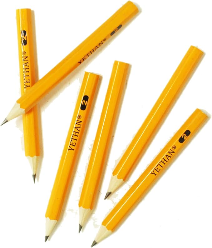 Golf Pencils, 680 Pcs, 3.5" | Pre-sharpened, Mini Half Pencils, #2 HB Hexagon Back to school