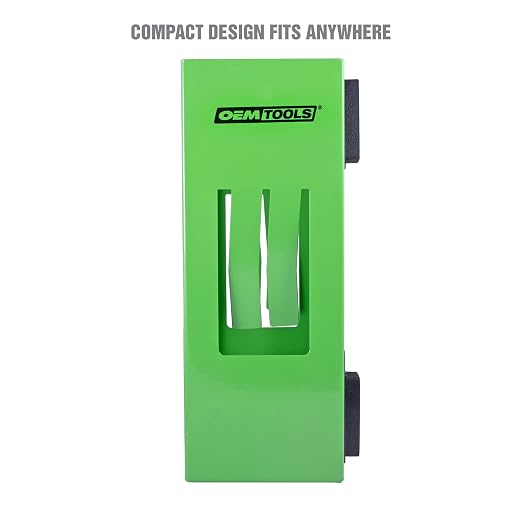 OEMTOOLS 24945 Magnetic Glove Dispenser, Disposable Gloves Box Holder, Glove Holder for Wall Mount, Magnetic Glove Box Holder, Green Glove Dispenser Wall Mount