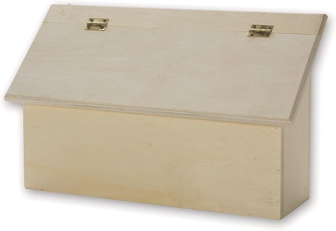 S&S Worldwide Unfinished Wood Letter Box for Crafting (Pack of 12)