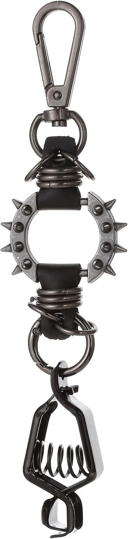 Heavy Duty Glove & Hat Clip with Carabiner, All-Metal Spring Clamp Work Glove Holder for Tool Belt, Harness, Backpack