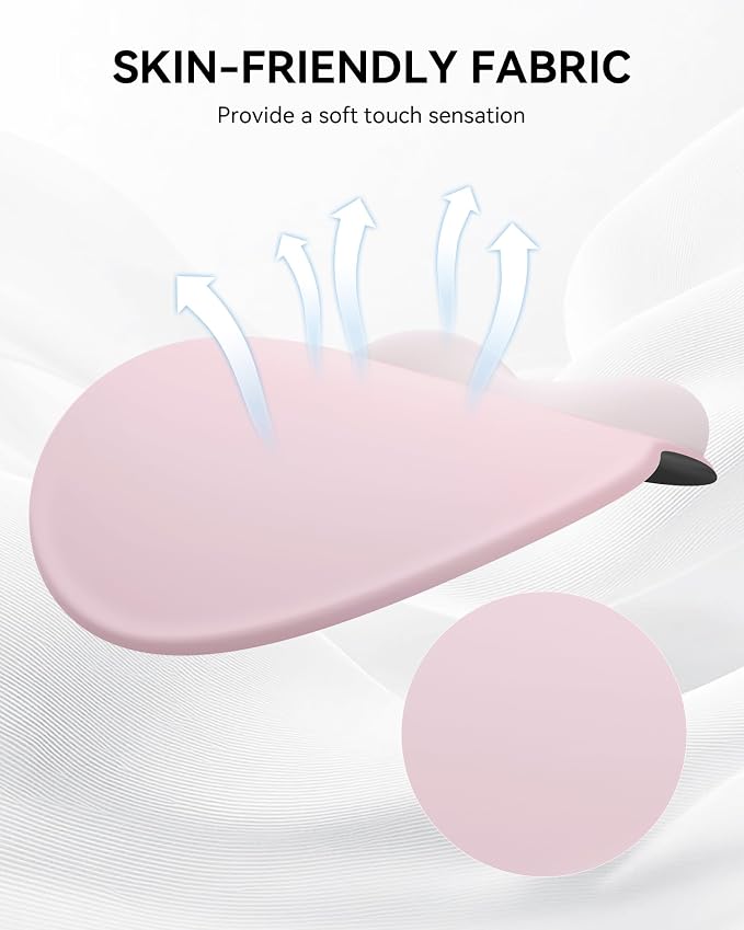 Mouse Pad with Wrist Rest for Desktop Large Ergonomic Mouse Mat(PinkxPink) | 10.6''L x 9''W Size, Gel Wrist Support, Non-slip Base, Washable Surface, Laptop Mousepad