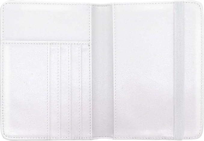 Coco Rossi Passport Holder for Travel Women Slim RFID Passport Cover Wallet | Travel Essentials, Passport Book Holders, Passport Wallet Cover Case, PU Leather, Cute, Thin, Spliced Design, White Marble