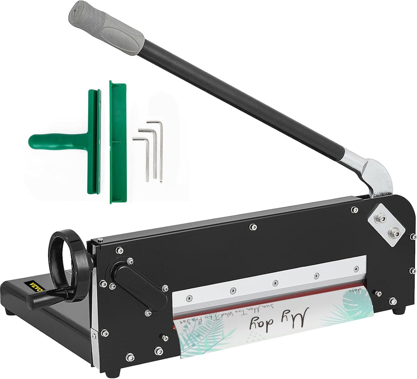 VEVOR Guillotine Paper Cutter 12",Heavy Duty Paper Cutter A4 400 Sheets, Paper Guillotine Cutting Width 30 cm,Paper Slicer Cutting Thickness Max 4 cm, Paper Slicer for Cutting Paper, PVC etc