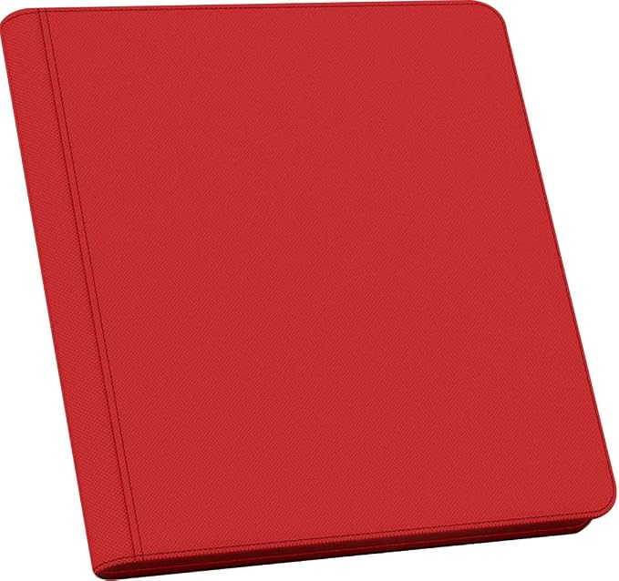 1000+ Pockets Trading Card Binder, 16 Pocket Ringless Side Loading Card Holder Album, Trading Card Album Fit for YuGiOh, MTG, TCG, Game Cards, Sports Cards, Business Cards (Red)