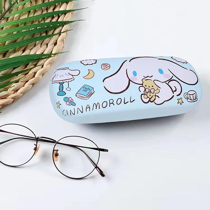 PERFECTSIGHT Hard Shell Eyeglasses Case, Kawaii Protective Glasses Case for Kids, Cute Eyeglass Case for Women Men Girls